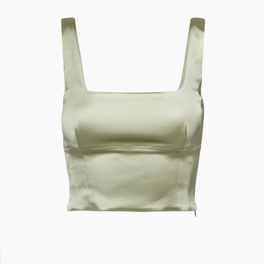 Aritzia Green Bustier Top